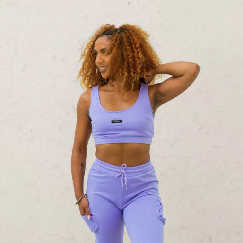 Purple workout wear